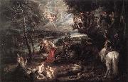 RUBENS, Pieter Pauwel Landscape with Saint George and the Dragon painting